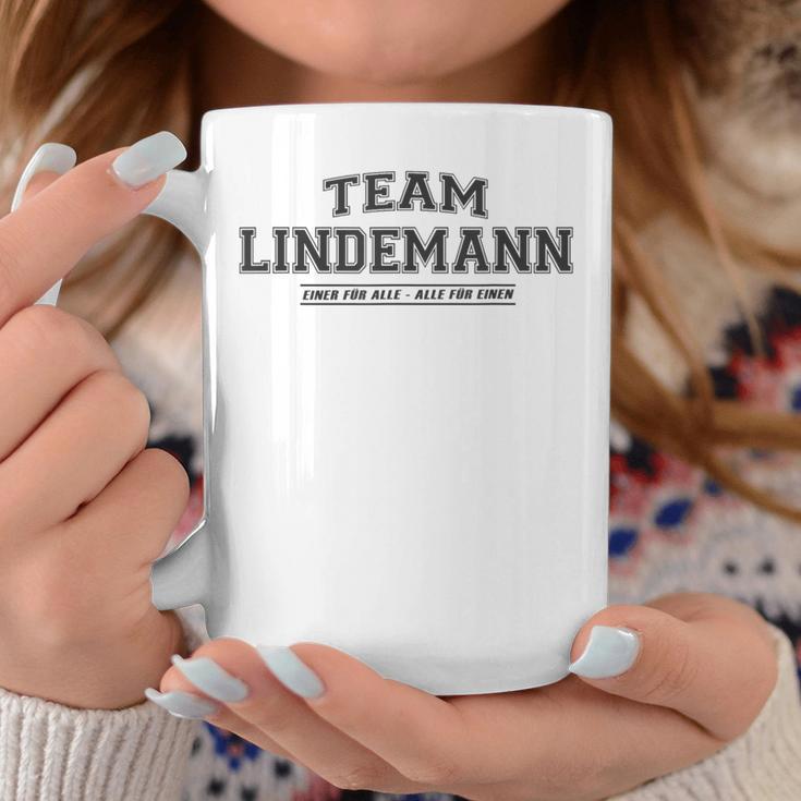 Team Lindemann Proud Family Last Name Gray Tassen Lustige Geschenke