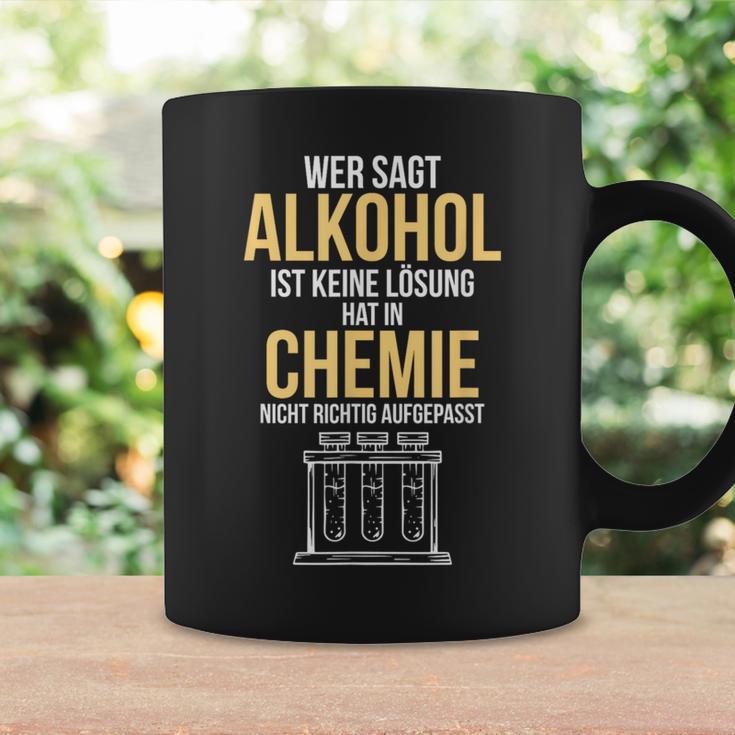 Alcohol Is A Solution Chemist Scientist Tassen Geschenkideen