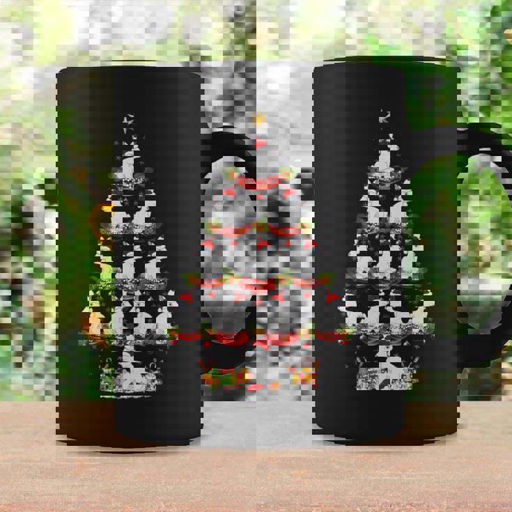 Arctic Hare Animal Xmas Lighting Arctic Hare Christmas Tree Premium Graphic Print Coffee Mug Gifts ideas