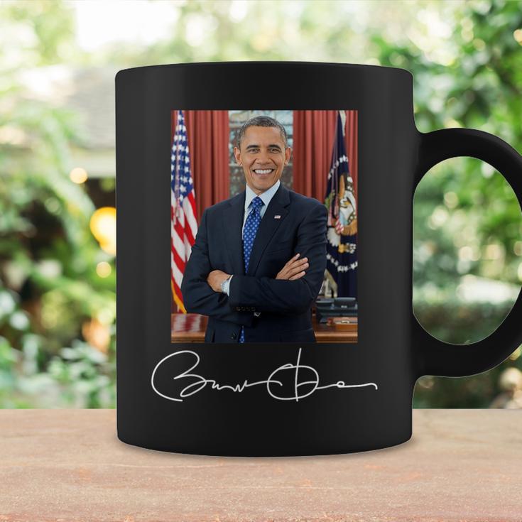 Barack Obama Signature And Portrait Tassen Geschenkideen