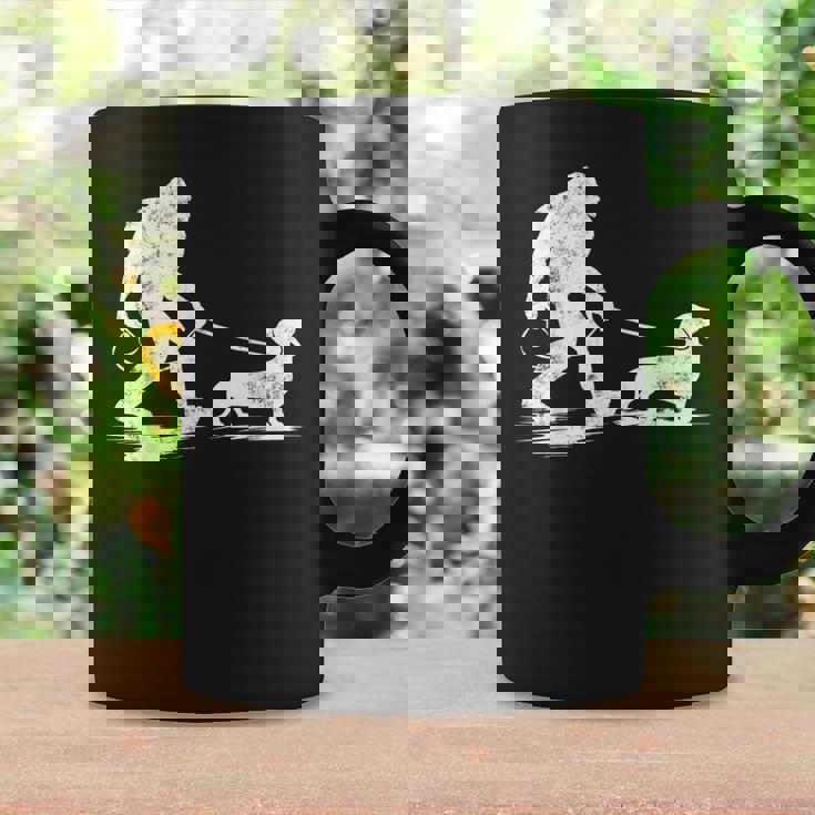Bigfoot Walking Dachshund Wiener Dog Dad Coffee Mug Gifts ideas
