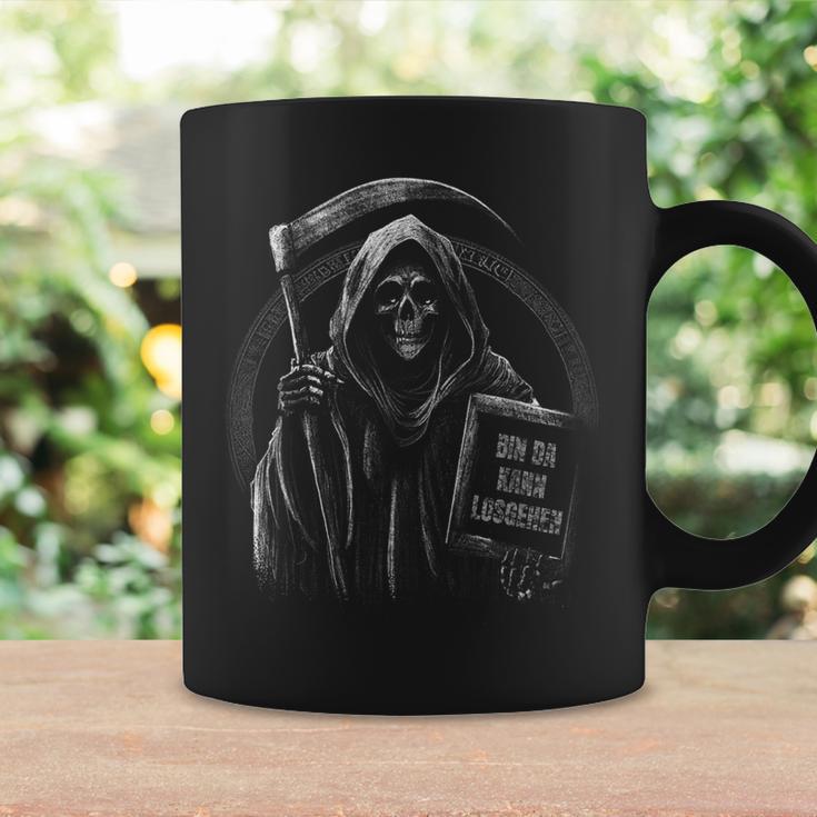 Bin Da Kann Losgehen Saying Humour Grim Reaper Tassen Geschenkideen