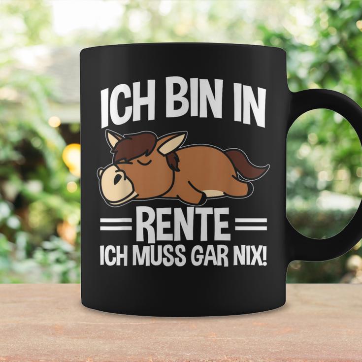 Bin In Rente Ich Muss Gar Nix Pferd Rentner Ruhestand Tassen Geschenkideen