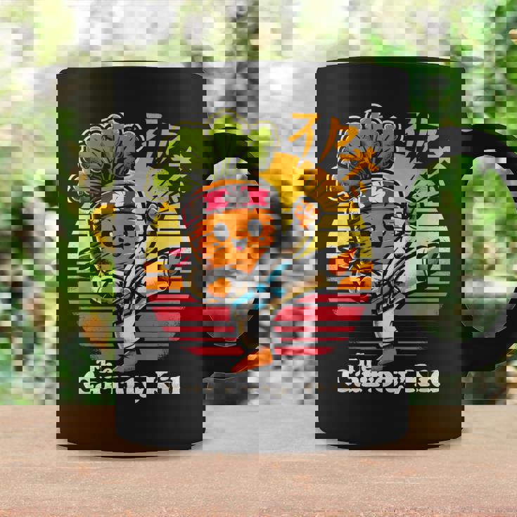 Carroty Kid Retro Karate Vegetable Pun Graphic Print Coffee Mug Gifts ideas