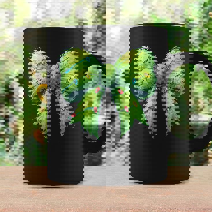Coquette Christmas Bow Girl Holiday Ribbon Tree Lights Coffee Mug Gifts ideas