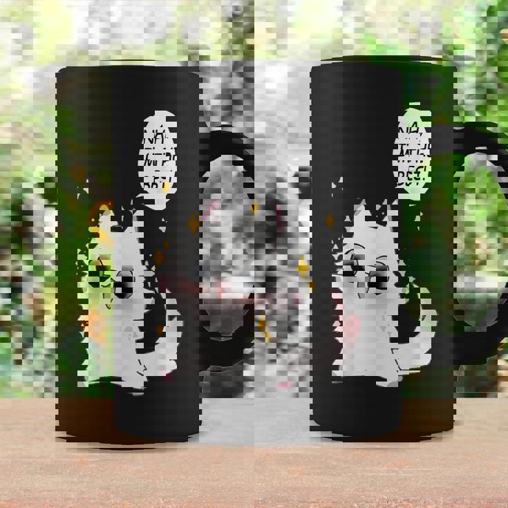 Cute Cat Anime Meme Nah I'm The Best Gojo Cat Coffee Mug Gifts ideas