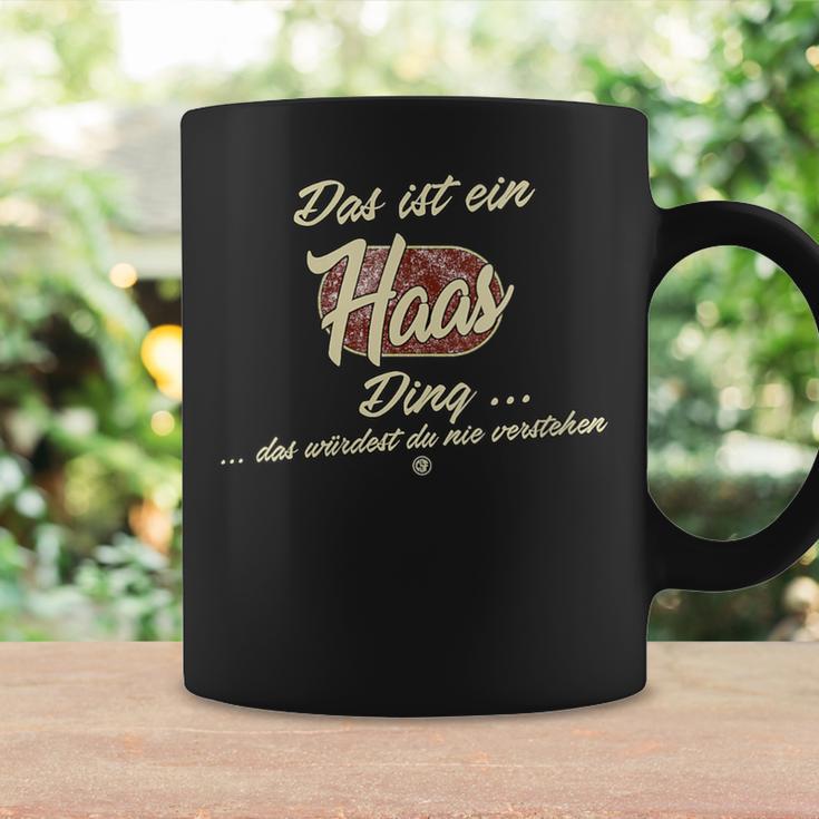 Damen Das Ist Ein Haas Ding Lustiges Familie Haas Mit-Ausschnitt Tassen Geschenkideen