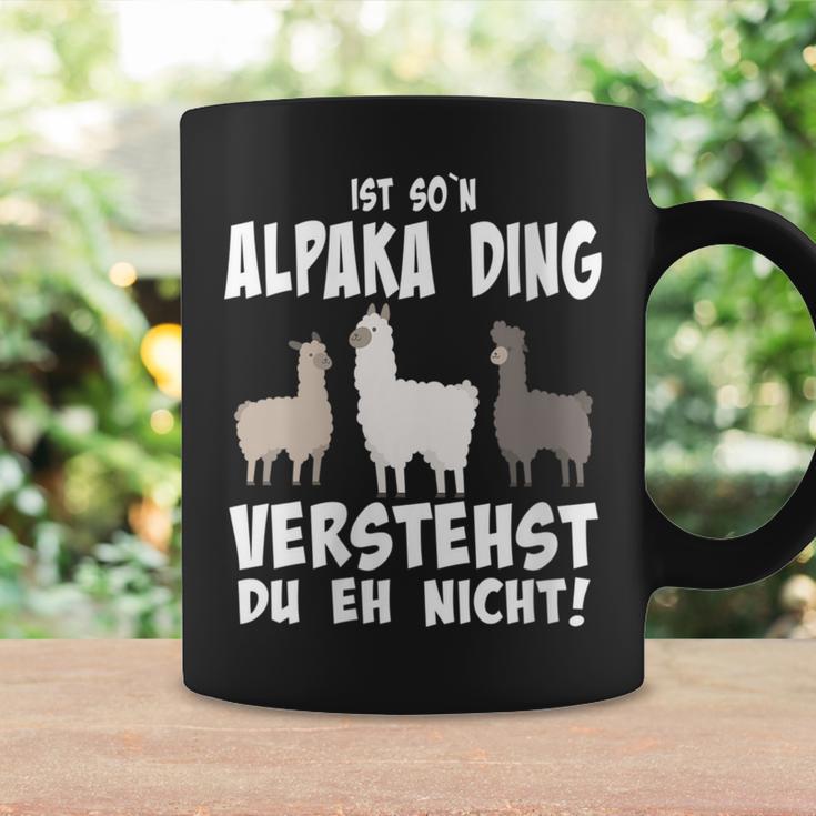 Damen Ist So N Alpaka Ding Alpaka Und Lamas Mit-Ausschnitt Tassen Geschenkideen