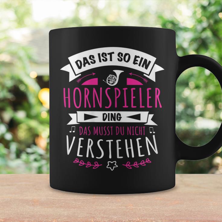 Damen Musiker Hornspieler Das Ist So Ein Horn Ding Tassen Geschenkideen