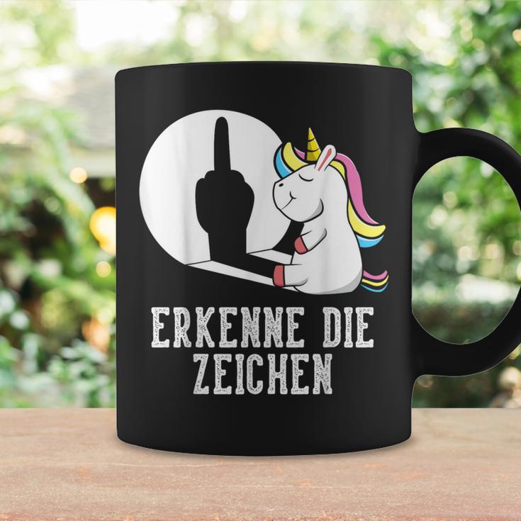 Erkenne Die Zeichen Unicorn Sarcasm Saying Women's Tassen Geschenkideen