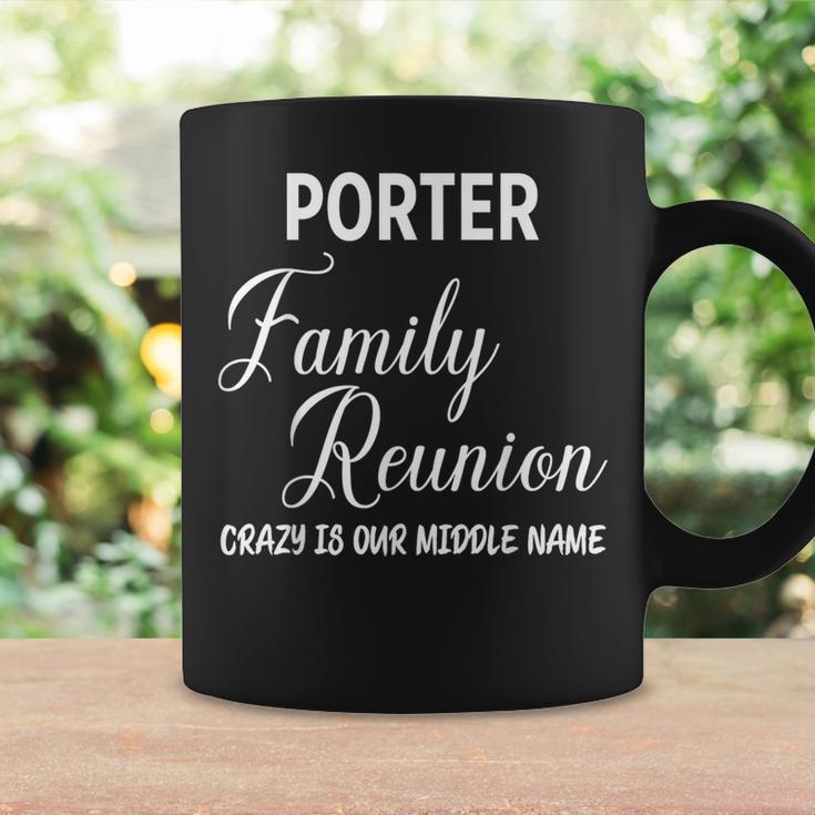 Family Name Porter Reunion Last Name Tag Tassen Geschenkideen