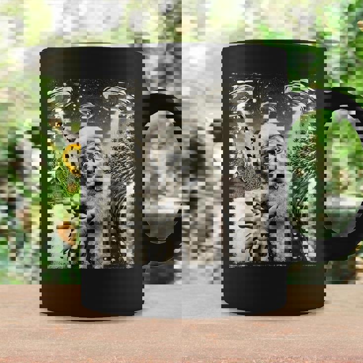 Santa Claus Ufo Abduction Christmas Sleigh Reindeer Coffee Mug Gifts ideas