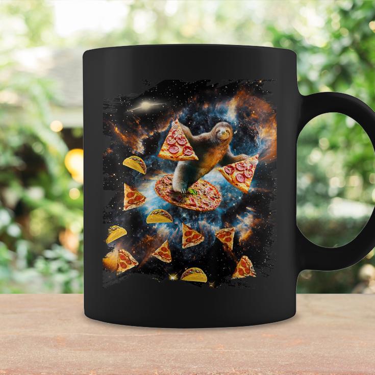 Galaxy Sloth Eat Pizza Taco In Space Tassen Geschenkideen