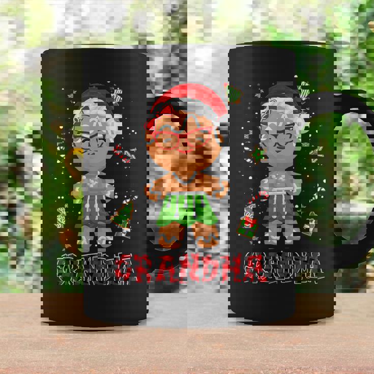Gingerbread Grandma Buffalo Plaid Christmas Shirt Mama Graphic Print Coffee Mug Gifts ideas