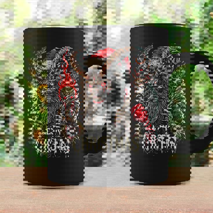 Goth Santa Claus Gothic For Krampus Ugly Christmas Coffee Mug Gifts ideas