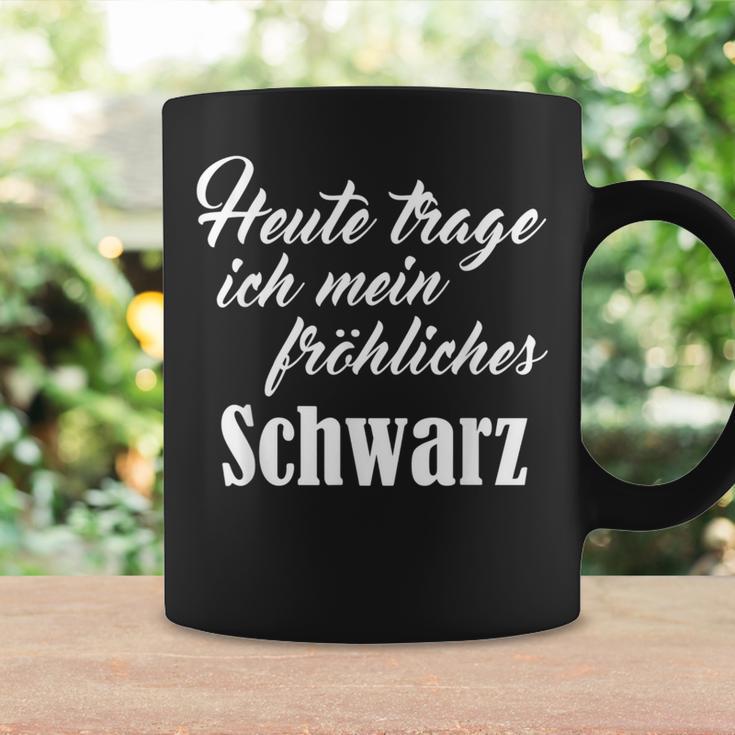 Heute Mal Fröhliche Schwarz Sarcastic Slogan Tassen Geschenkideen