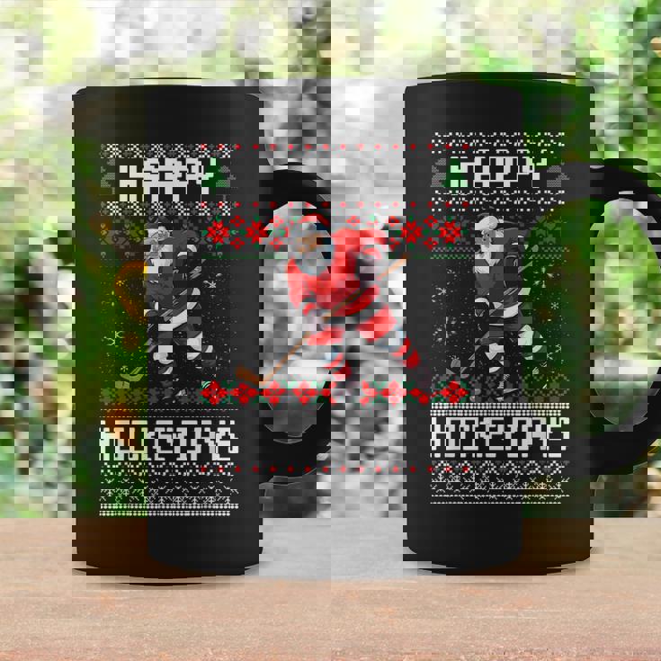 Ice Hockey Ugly Christmas Santa Claus Happy Hockeydays Coffee Mug Gifts ideas