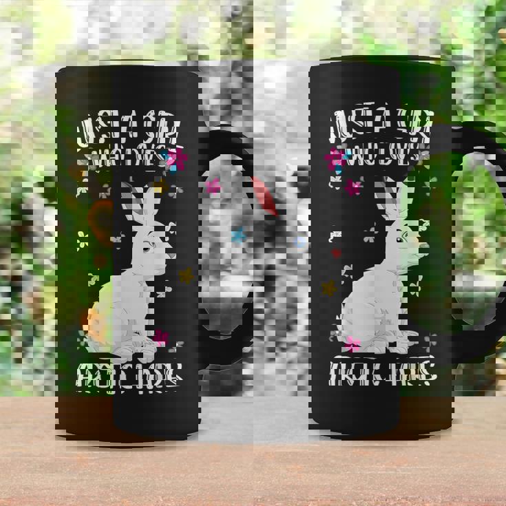 Just A Girl Who Loves Arctic Hares Cute Arctic Hare Lover Graphic Print Coffee Mug Gifts ideas