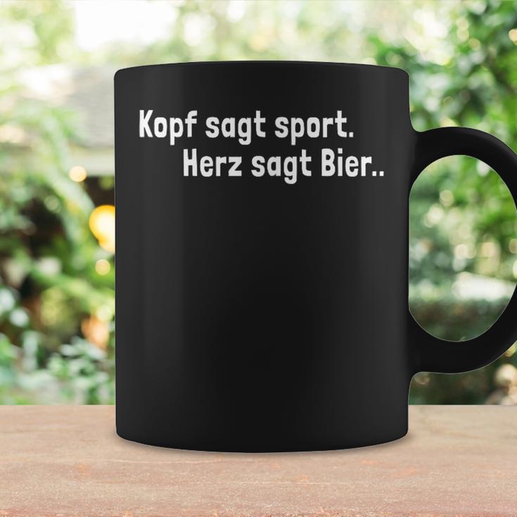 Kopf Sagt Sport Heart Says Beer Football Drinker Tassen Geschenkideen