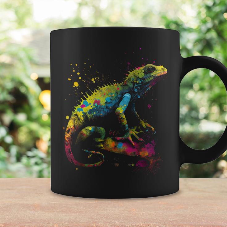 Lizard Lizard Colourful Colour Animal Favourite Animal Fan Tassen Geschenkideen