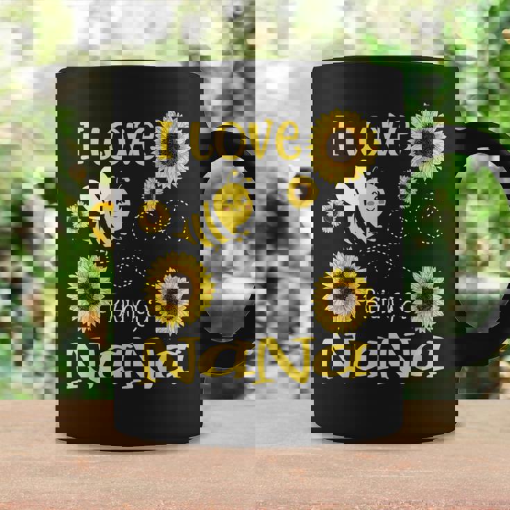 I Love Being A Nana Sunflower Bee Lover Coffee Mug Gifts ideas