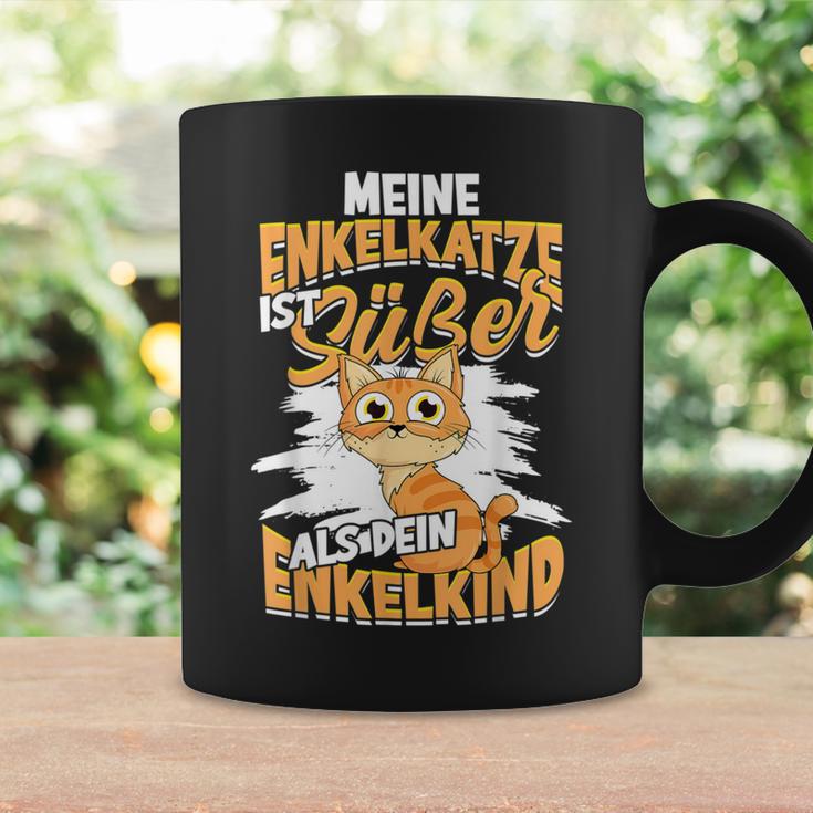 Meine Enkelkatze Ist Süßer Als Dein Enkelkind Katzen Oma Opa Tassen Geschenkideen