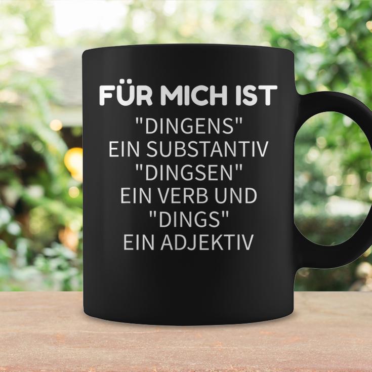 For Mich Ist Dingens Grammar German Teacher Tassen Geschenkideen