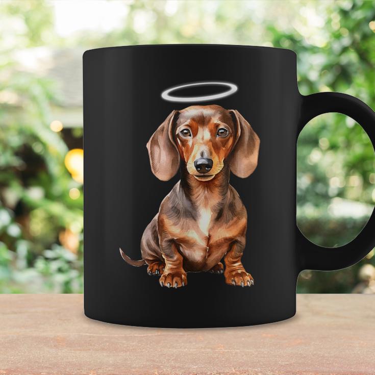 Miniature Dachshund Puppy Angel Tassen Geschenkideen