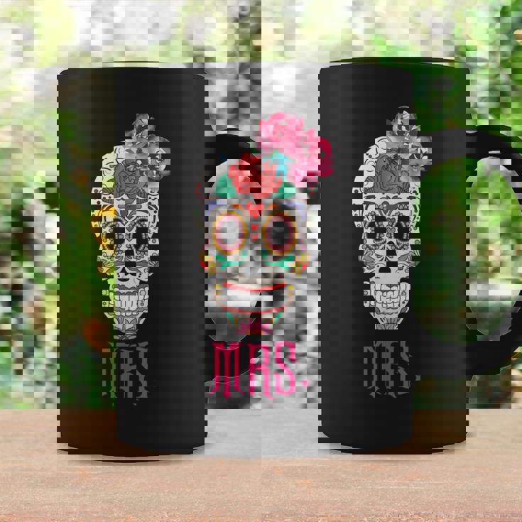Mrs Sugar -Intage Avec Tête De Mort Dia De Los Muertos Mariée Tasse Idées cadeaux