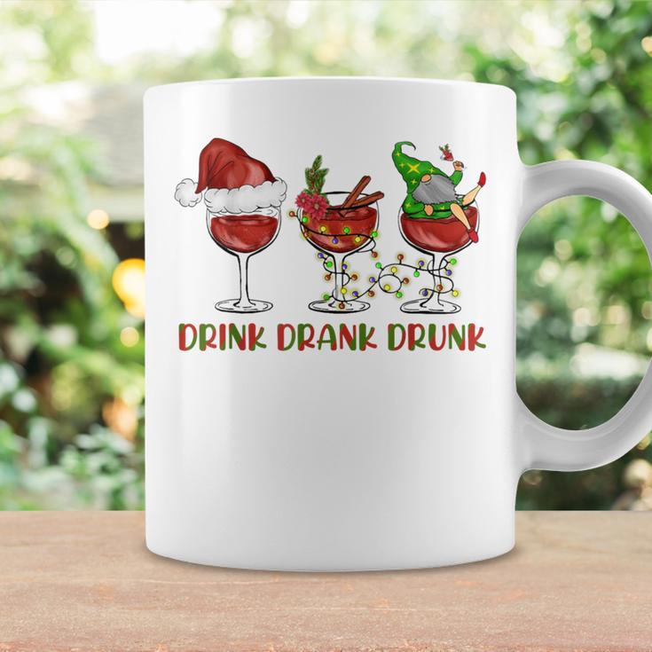 Drink Drank Drunk Wine Santa Christmas Blue Tassen Geschenkideen