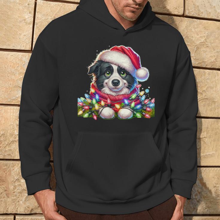 Christmas Hat Border Collie Border Collies Kapuzenpullover Lebensstil