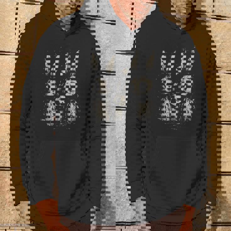 Creepy Cute Bunny Rabbits Horror Goth Grunge Alt Aesthetic Hoodie Lifestyle