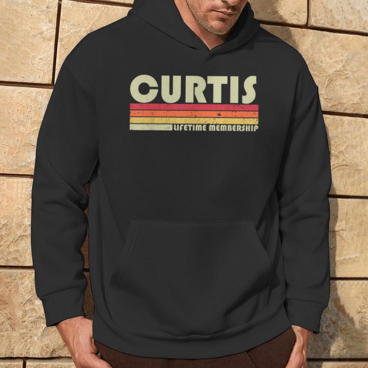 Curtis Nachname Lustiges Retrointage 80Er 90Er Geburtstag Wiedersehen Kapuzenpullover Lebensstil