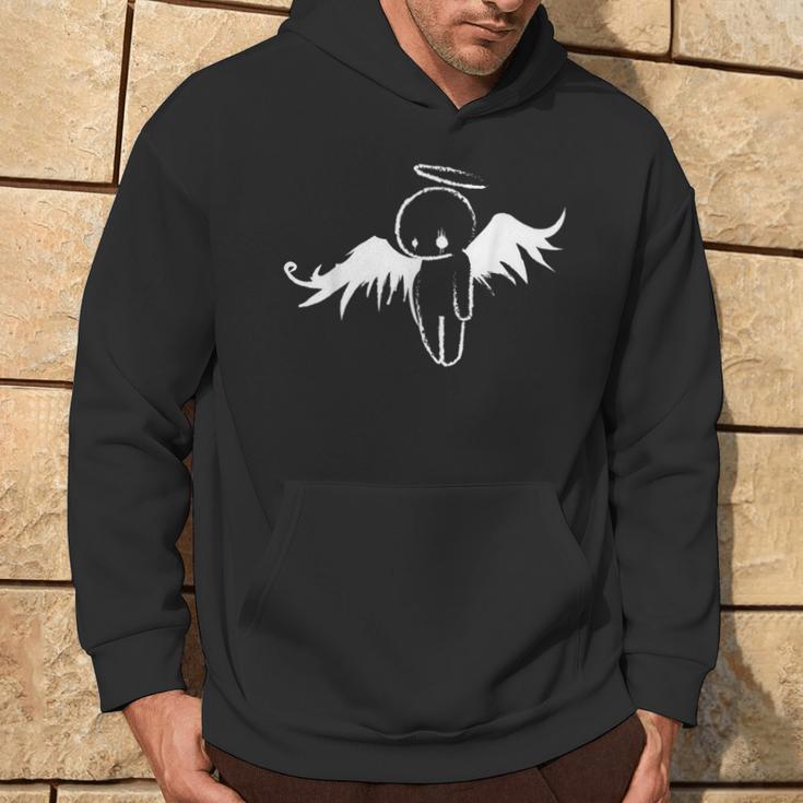 Cute Sad Emo Angel Kapuzenpullover Lebensstil