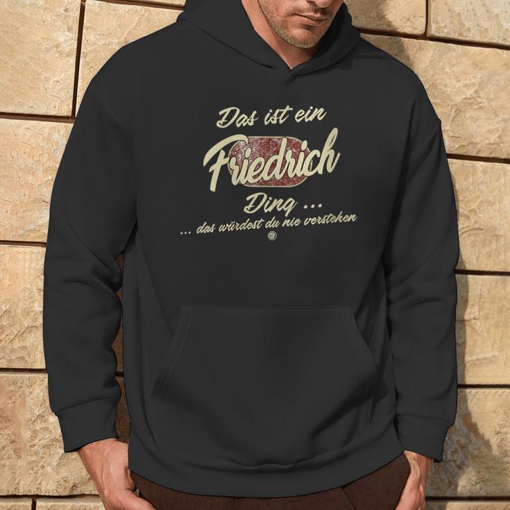 Damen Das Ist Ein Friedrich Ding Lustiges Familie Friedrich Mit-Ausschnitt Kapuzenpullover Lebensstil