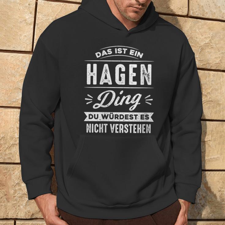 Damen Das Ist Ein Hagen Ding Du Würdest Es Nichterstehenorname Mit-Ausschnitt Kapuzenpullover Lebensstil