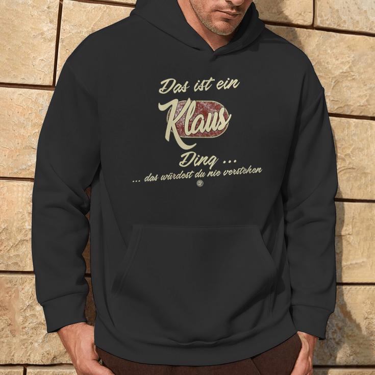 Damen Das Ist Ein Klaus Ding Lustiges Familie Klaus Mit-Ausschnitt Kapuzenpullover Lebensstil