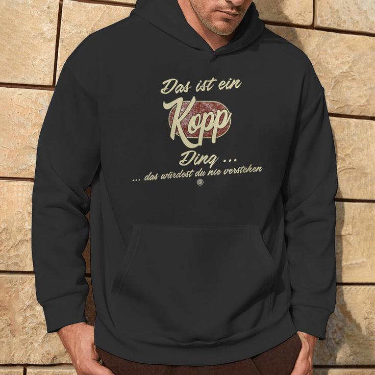 Damen Das Ist Ein Kopp Ding Lustiges Familie Kopp Mit-Ausschnitt Kapuzenpullover Lebensstil