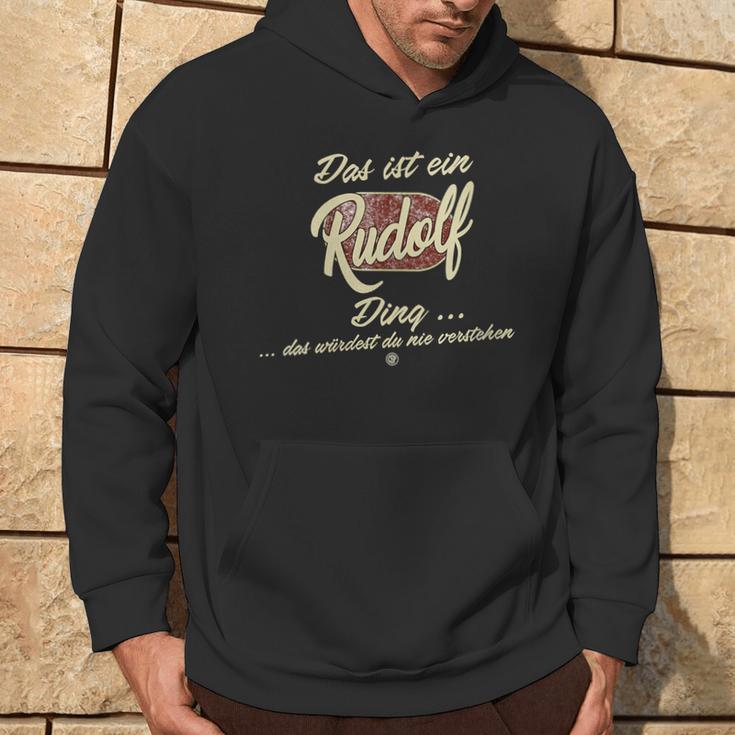 Damen Das Ist Ein Rudolf Ding Lustiges Familie Rudolf Mit-Ausschnitt Kapuzenpullover Lebensstil