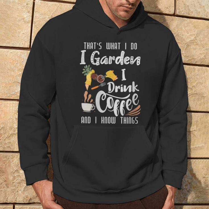 Damen Das Ist Was Ich Mache Ich Lese Bücher Ich Trinke Kaffee Ich Weiß Ding Mit-Ausschnitt Kapuzenpullover Lebensstil