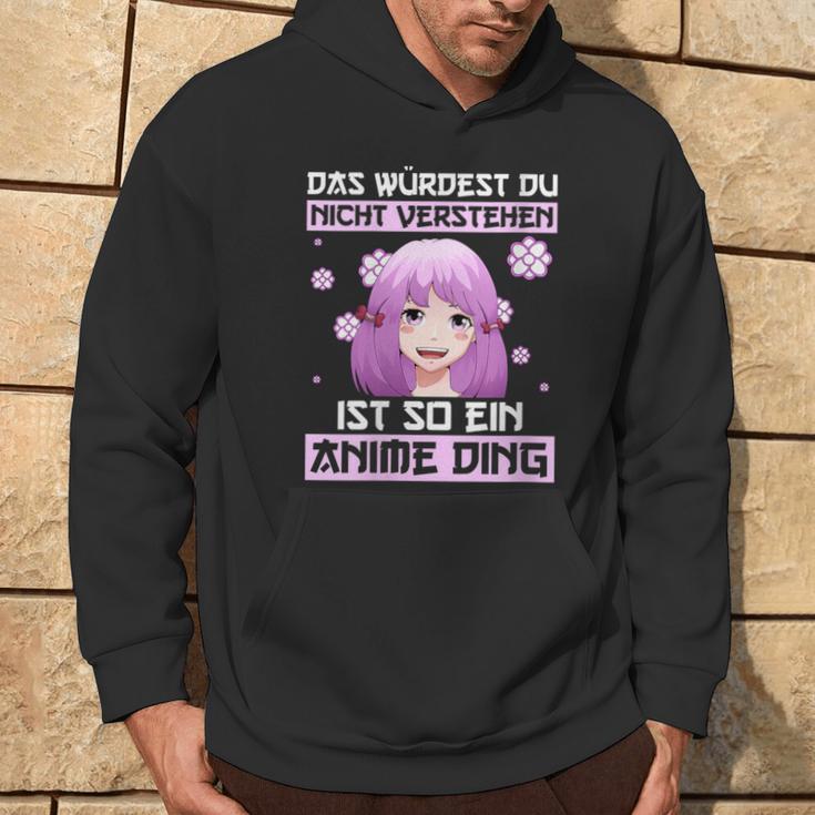 Damen Das Würdest Du Nichterstehen Ist So Ein Anime Ding Mit-Ausschnitt Kapuzenpullover Lebensstil