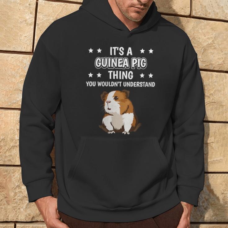 Damen Ist So Ein Meerschweinchen Ding Lustiger Spruch Meerschwein Mit-Ausschnitt Kapuzenpullover Lebensstil