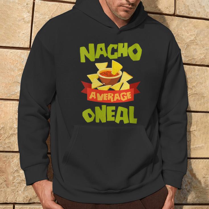 Damen Nacho Average Oneal Birthday Personalisierter Nachname Mit-Ausschnitt Kapuzenpullover Lebensstil