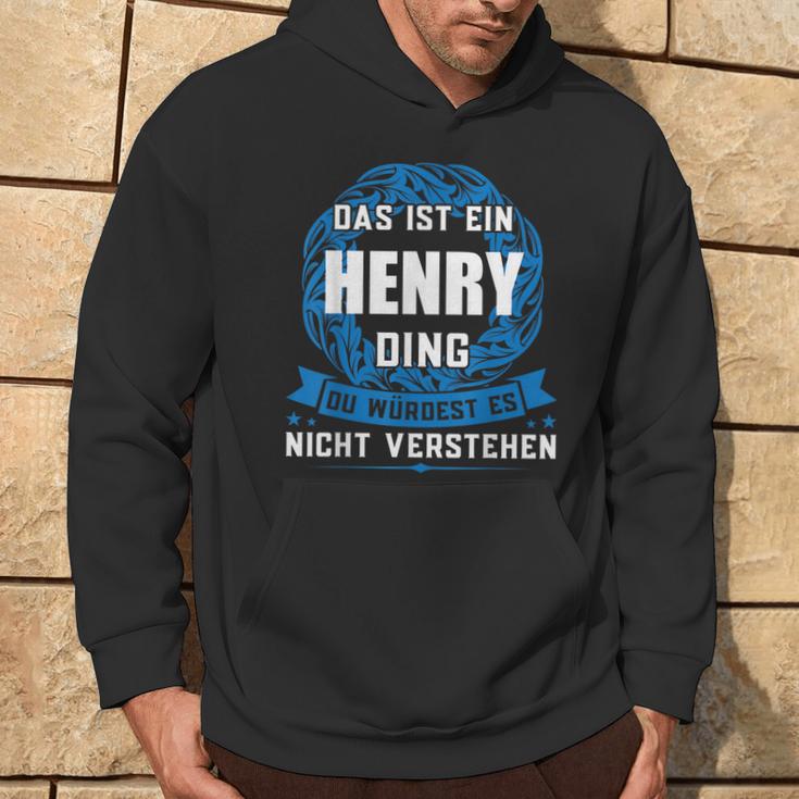 Das Ist Ein Henry Dingorname Kapuzenpullover Lebensstil