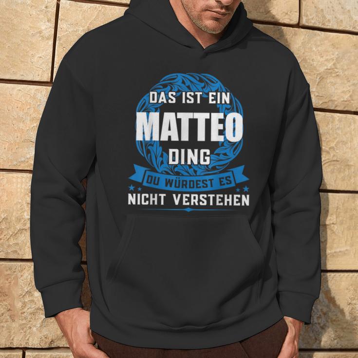 Das Ist Ein Matteo Dingorname Kapuzenpullover Lebensstil