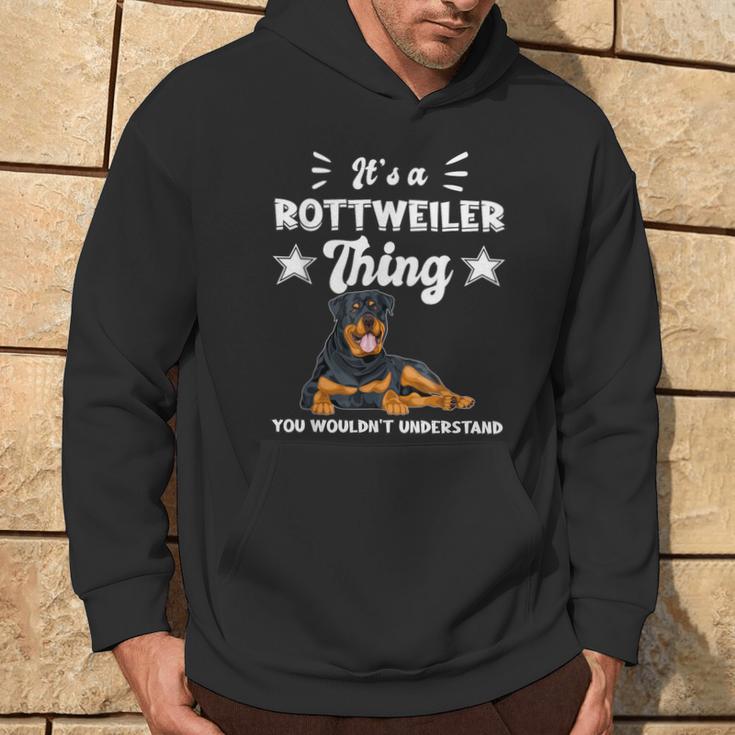 Das Ist Ein Rottweiler Ding Geschenk Rottweiler Kapuzenpullover Lebensstil