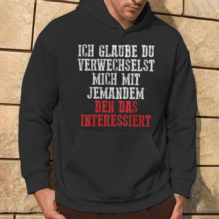 Duerwechselst Mich Den Das Interessiert Kapuzenpullover Lebensstil