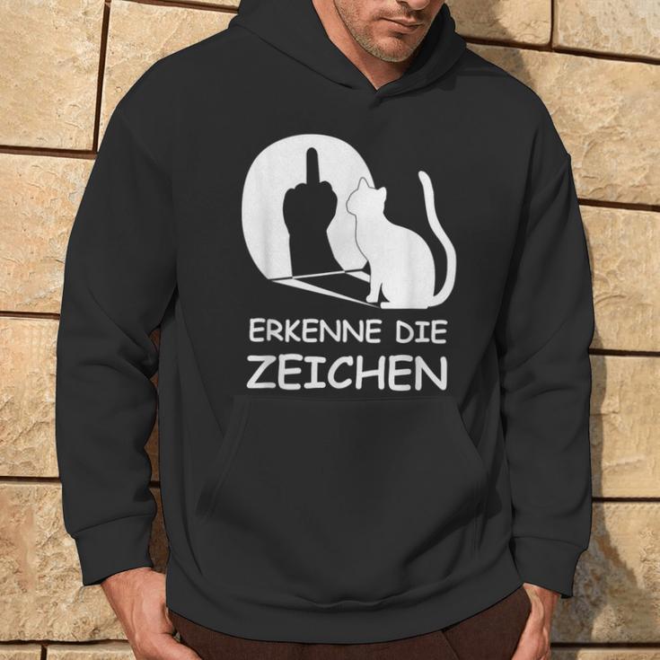 Erkenne Die Zeichen Wkekatze Schattenspiel Cats Kapuzenpullover Lebensstil