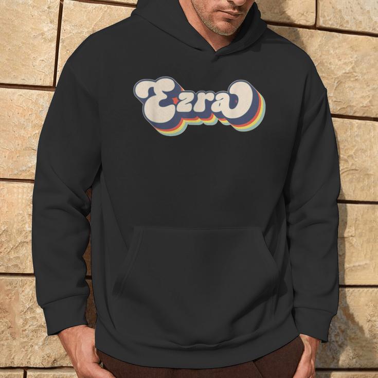 Ezra Name Personalised Surname First Name Ezra Kapuzenpullover Lebensstil