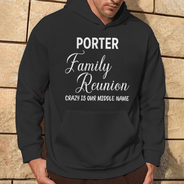 Family Name Porter Reunion Last Name Tag Kapuzenpullover Lebensstil